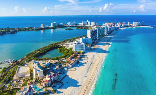 cancun banner y boton